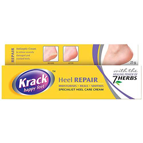 Krack Cream for Dry Rough & Cracked Heels, Chapped Hands, Fissures & Chilblains