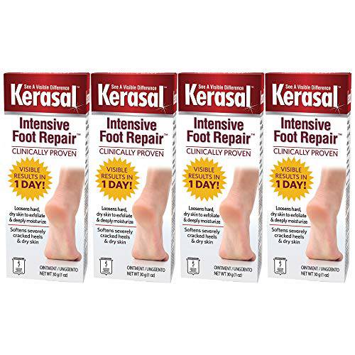 Kerasal Intensive Foot Repair, 1 Ounce (Pack of 4)