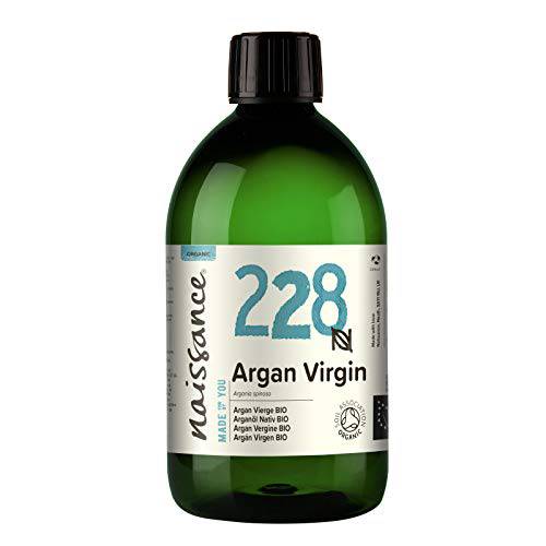 naissance Organic Moroccan Argan Oil 16 fl oz - 100% Pure & Natural, Certified Organic, Vegan, Hexane free, Non GMO - Natural Moisturizer & Conditioner for Face, Hair, Skin