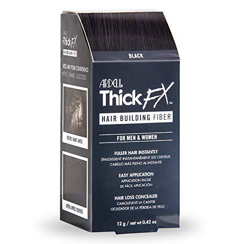 Ardell Thick FX Black Hair Building Fiber for Fuller Hair Instantly, 0.42 oz