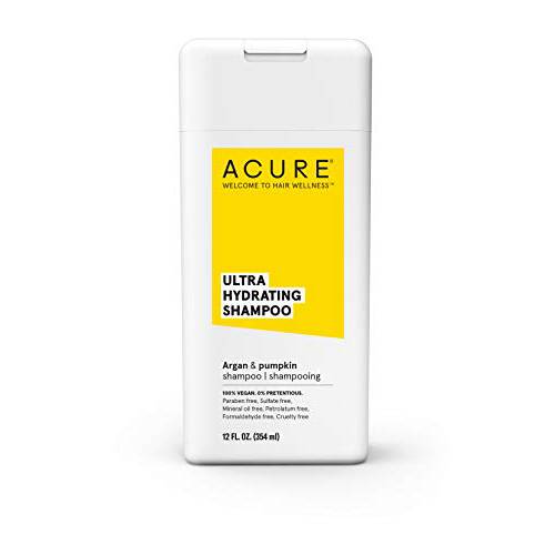 ACURE Ultra Hydrating Shampoo | 100% Vegan | Performance Driven Hair Care | Argan & Pumpkin - Ultra Hydrating Moisture & Omega Fatty Acids | 12 Fl oz