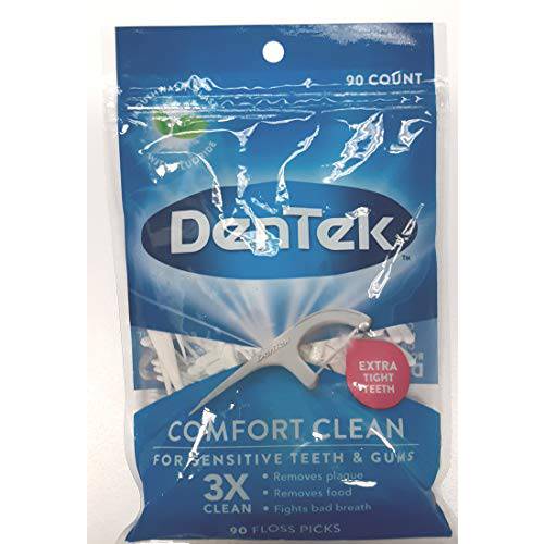 DenTek Comfort Clean Silk Floss Picks 90 Each (Pack of 5)