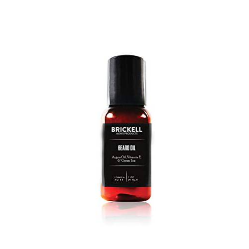 Brickell Men’s Beard Oil for Men, Natural and Organic Argan and Jojoba Oil to Strengthen and Soften Hair, 1 Ounce, Scented