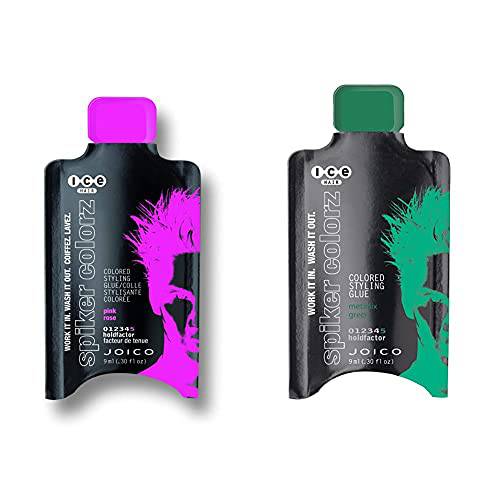 ICE Spiker Colorz Colored Styling Glue | Water Resistant | Wash Out Hair Color