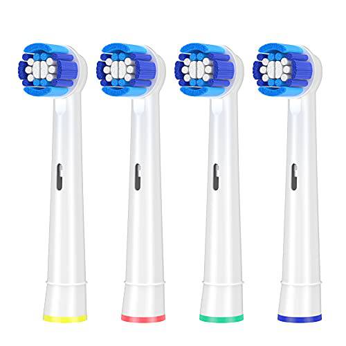 Schallcare Replacement Brush Heads for Braun Oral b, Precision Heads Compatible with Oral-B Pro1000/9600/5000/3000/1500/Genius and Smart Electric Toothbrush(4pcs)