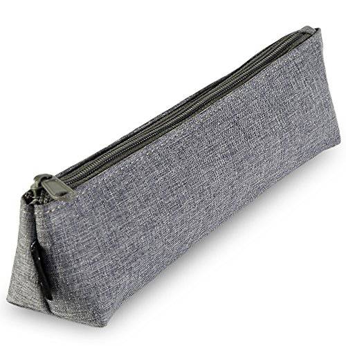 Portable Stylish Pen Bag,Stationery Pouch,Multi-Colored Pencil Bag,Cosmetic Pouch Bag,Compact Zipper Bag(Dark Gray)