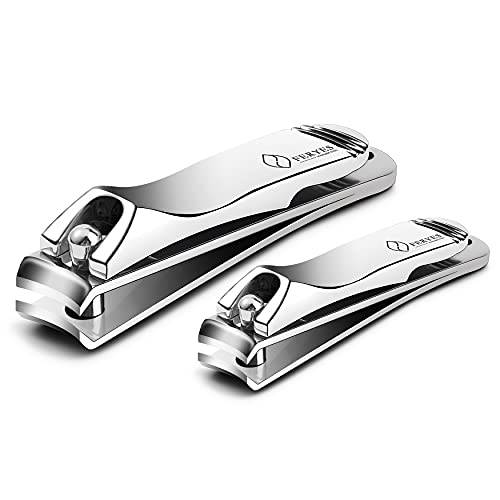 FERYES Nail Clipper - Fingernail Clippers and Toenail Clippers Set With Built-in Nail File – Stainless Steel Sharp Nail Cutter Manicure Clippers for Men and Women