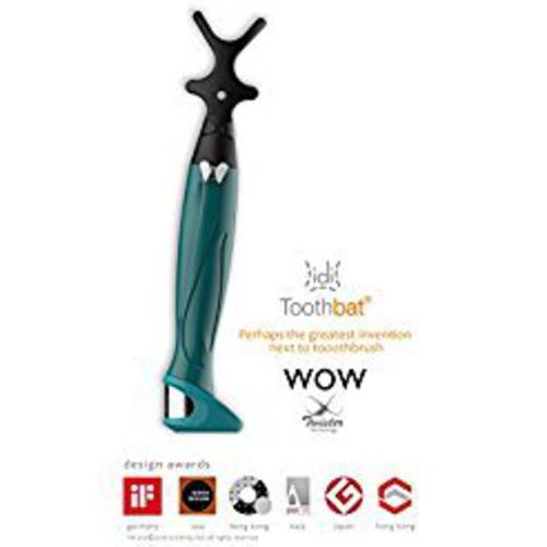 idi Toothbat - Wow Adult Flosser (Green)-Patented Design Awards Winning Product-Perhaps The Best flosser in The World-Comfort, Effective, Easy, Environment & Eco-Friendly