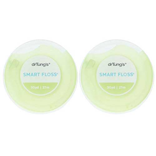 drTung’s Smart Floss, 30 yds, Natural Cardamom Flavor, Colors May Vary, 2 Count