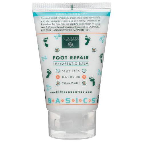 Earth Therapeutics Foot Repair Balm, 4-Ounce Tube (Pack of 3)