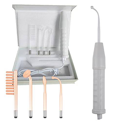 High Frequency Facial Machine Skin Care Tool for Wrinkles Reducing Skin Tightening High Frequency Facial Wand with 4 Tubes