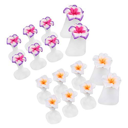 Beaupretty 2 Boxes Nail Polish Toe Separator Silicone Flower Shape Individual Toe Spacers Fingers Nail Stretchers Pedicure Tool for Home Salon(Mixed Color)