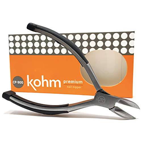 Kohm Toenail Clippers for Thick, Fungal or Ingrown Toenails, 5 Long, Ingrown Toenail Tool for Men, Seniors, Adults (WHS-775)