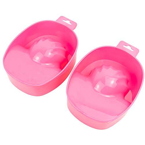 Framendino, 2 Pack Manicure Bowls Nail Soaking Soak Off Tray Bowls Art Polish Remove Hand Wash Polishing SPA Tool