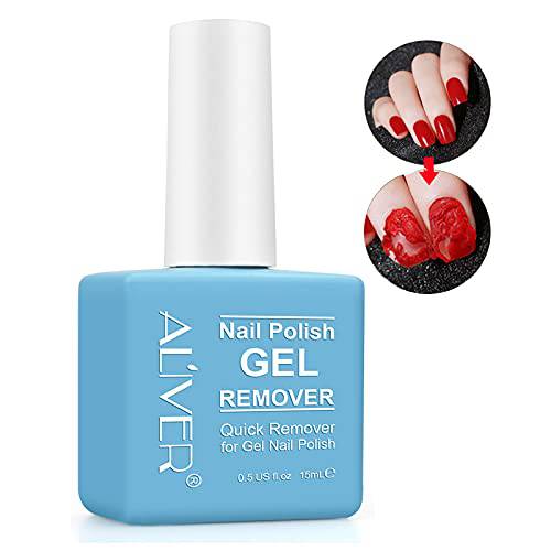 Gel Nail Polish Remover (2 Pack), Effective Magic Gel Polish Remover, Quickly & Easily Removes Gel Nail Polish Within 2-5 Minutes - No Need For Foil, Soaking or Wrapping, Non-Irritating, 0.5 Fl Oz