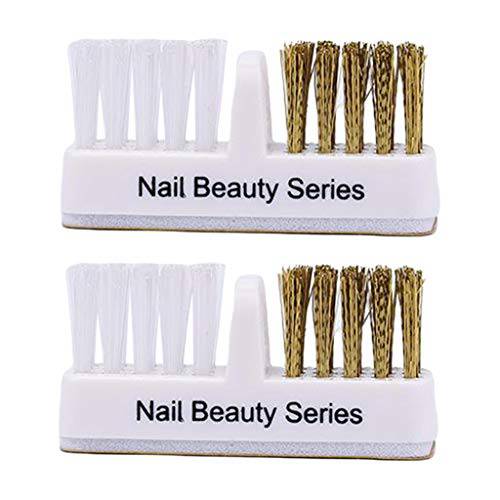 Segolike Manicure Tools Cleaning Brush Bits Dual Brush Copper Wire Cleaner Professional Portable Mini Cleaner
