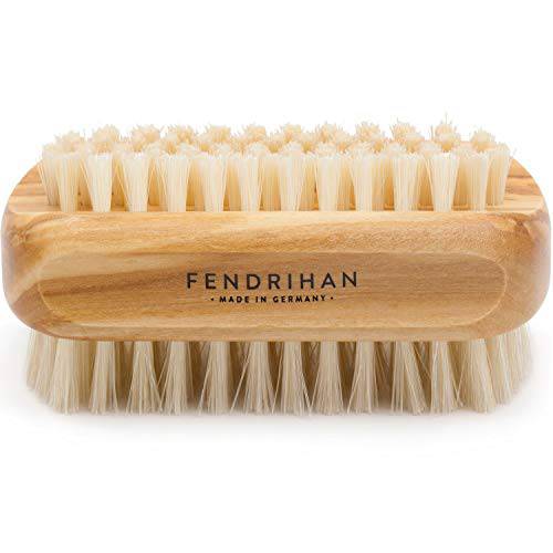 Genuine Boar Bristle Nail Brush with Real Olive Wood Handle MADE IN GERMANY