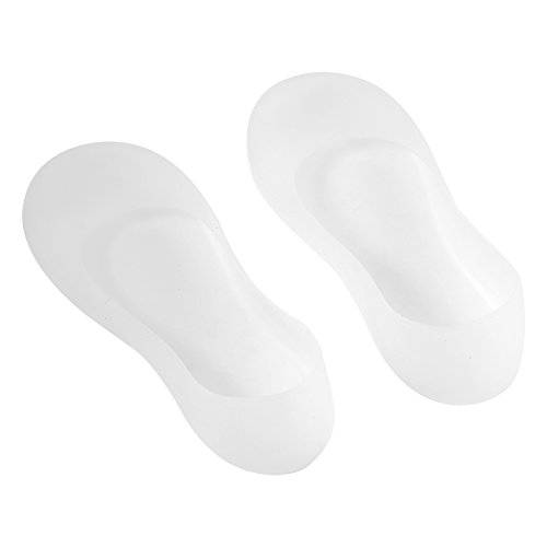 1Pair Full Length Silicone Moisturizing Socks Cracked Foot Care Protector Soft Silicone Gel SPA Deep Moisturising Full Foot Socks for Dry Hard Cracked Skin White (Big Size)