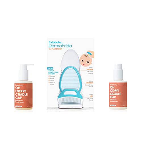 The 3-Step Cradle Cap System with Scalp Spray + Scalp Mask by Fridababy