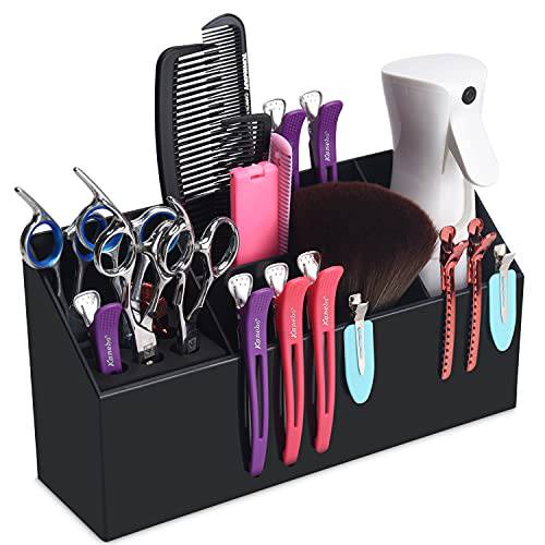 Noverlife Scissors Storage Holder for Hair Salon Stylist, Desktop Organizer Storage Box for Barber Scissors Hairdressing Combs Hair Clips Pet Grooming Scissors