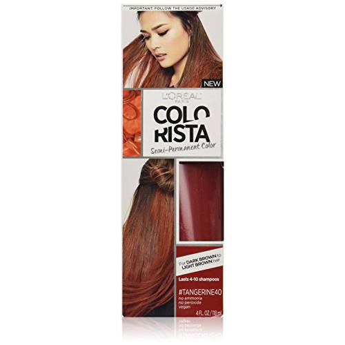 L’Oréal Paris Colorista Semi-Permanent Hair Color For Brunettes, Tangerine