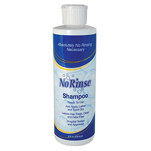 No-Rinse Shampoo, 8 fl oz - Leaves Hair Fresh, Clean and Odor-Free