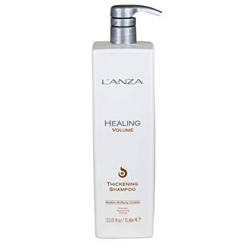 L’ANZA Healing Volume Thickening Shampoo, Boosts Shine, Volume, and Thickness to Fine and Flat Hair, Rich with Bamboo Bodifying Complex and Keratin (33.79 Fl Oz)