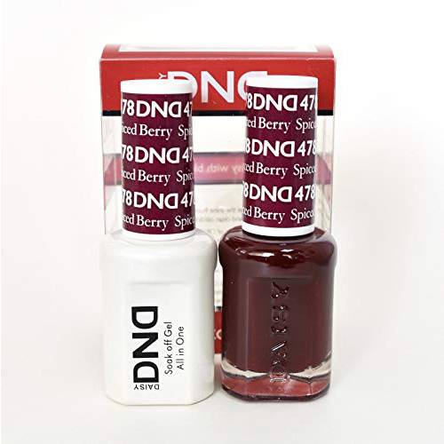 DND Soak Off Gel Polish Dual Matching Color Set 478, Spiced Berry by DND Duo Gel