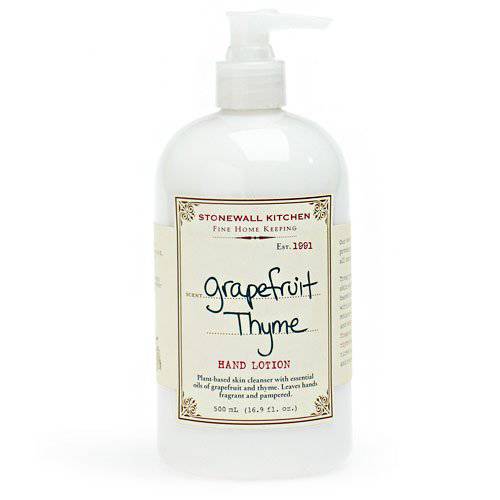 Stonewall Kitchen Grapefruit Thyme Hand Lotion, 16.9 Ounce Bottle