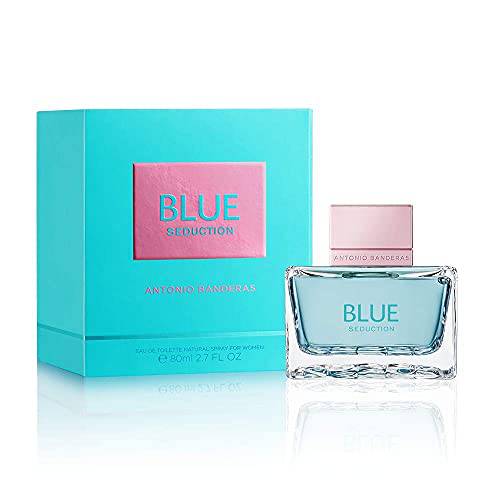 Antonio Banderas Perfumes - Blue Seduction Woman - Eau de Toilette Spray for Women, Floral Aquatic Fragrance - 2.7 Fl Oz
