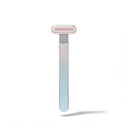 SolaWave 4-in-1 Facial Wand | Red Light Therapy for Face and Neck | Microcurrent Facial Device for Anti-Aging | Skin Tightening Machine | Face Massager | Facial Wand [Blue/Pink Ombre]