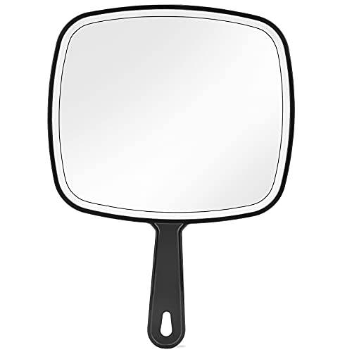 HEYISSU Hand Mirror, Handheld Mirrors with Handle Extra Large Shaving Mirror for Shower 9 W x 12.4 L