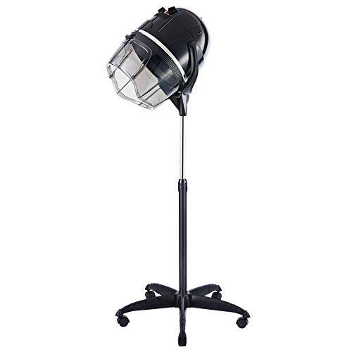 CO-Z Professional Adjustable Hooded Stand-Up Hair Bonnet Dryer with Timer Swivel Caster Rolling Base for Beauty Salon or Home Use