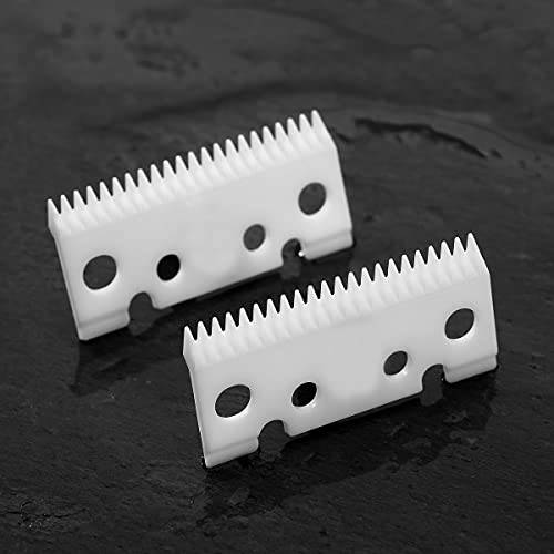 WAHFOX 2pcs Replacement Ceramic Blades for Andis master Ceramic moving blade for andis master clipper blades Hair Clippers