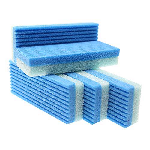 Adofect 5 Pack Pumice Stone for Feet, Hard Skin, Exfoliating Heels and Callus Remover Double-Sided Foot Pumice Scrubber, Pumice Pedicure Tool (Blue)