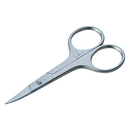 ROUSE cuticle nail scissors curved blades-Professional Beauty scissors for nail and cuticles Manicure/Pedicure scissors (Golden)
