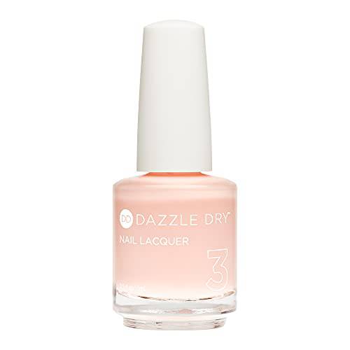 Dazzle Dry Nail Lacquer (Step 3) - Not Quite Nude - A full coverage peaches-and-cream nude. (0.5 fl oz)