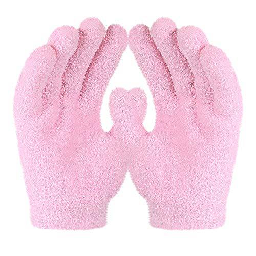 Moisturizing Gloves for Moisturize Soften Repairing Dry Cracked Hands Skin Care (Pink, Glove)