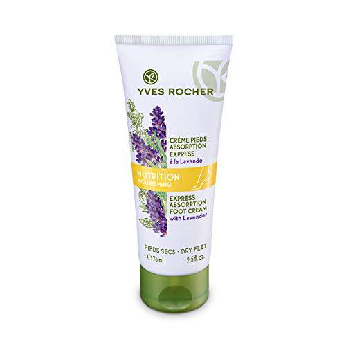 Yves Rocher Nourishing Express Absorption Foot Cream with Lavender - 2.5 Oz - 1 Ct