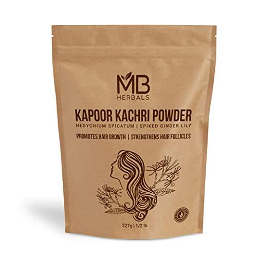 MB Herbals Kapoor Kachri Powder 227 Gram (0.5 OLB / 8 oz) | Hedychium spicatum | Spiked Ginger Lily | Hair Care | Promotes Hair Growth & Strengthens Hair Follicles