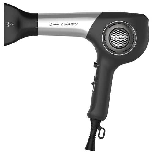 JMW AIR Storm Professional Hair Dryer - Ionic Ceramic, Lightweight, Quiet, Low Noise, Durable, Silent Blow Dryer, Constant Temperature with 3 Heat Setting, Best Powerful 1600W for Fast Drying