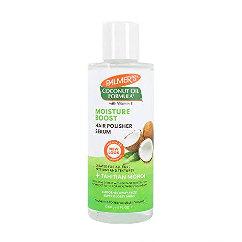 Palmers Coconut Oil Moisture Boost Hair Polisher Serum 6 Ounce (178ml) (Pack of 3)