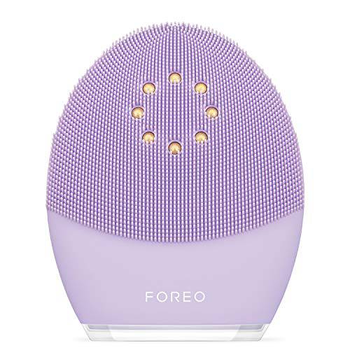 FOREO LUNA 3 plus Silicone, Facial Cleansing Brush, Face Sculpting Tool, Anti Aging Face Massager, Instant Face Lift, Enhances Absorption of Facial Skin Care Products