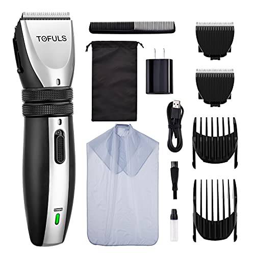 Hair Clippers for Men- Rechargeable Hair Cutting Kit, Cordless Mens Hair Clippers for Hair Cutting, Waterproof Electric Hair Trimmer with Men’s Grooming Kit, Professional Barber Kit with Extra Blade