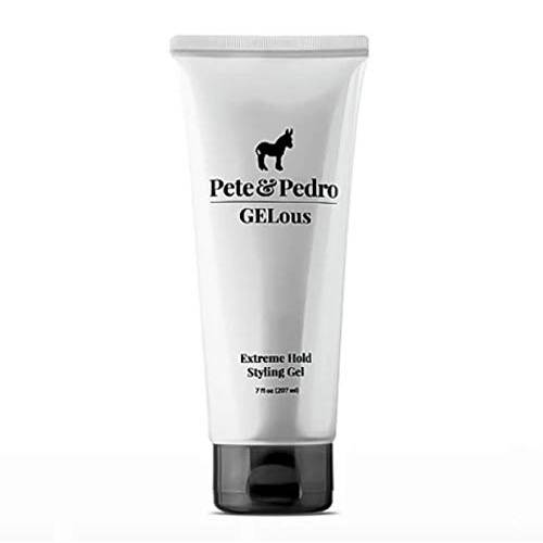 Pete & Pedro GELous - Extreme Hold Styling Hair Gel for Men | Super Strong Hold and High Shine | Gel/Paste Hybrid Provides Slick Wet Hair Look | As Seen on Shark Tank, 7 oz.