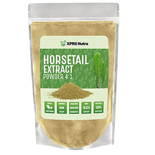 XPRS Nutra Horsetail Extract Powder for Hair, Nail, and Bone Growth - High Potency Horsetail Root Powder - High Silica Content for Maximum Growth - Vegan Friendly Horstail Extract (16 oz)