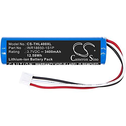 Replacement Battery for Theradome LH40 LH80 Pro LH80,fits INR18650-1S1P,3.7V Li-ion 3400mAh/12.58Wh