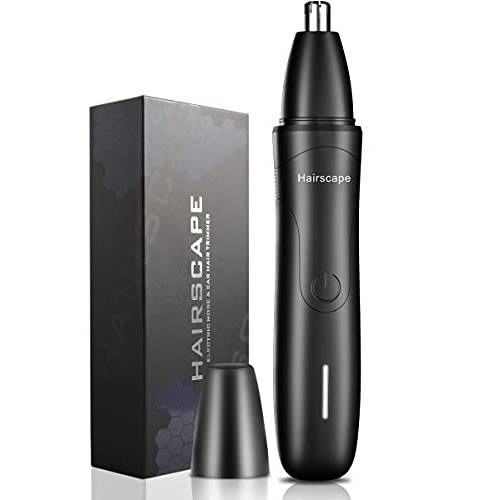 Nose Hair Trimmer for Men Painless - Stainless Steel Dual Edge Blades - Easy to Clean - USB Rechargeable Lithium Battery