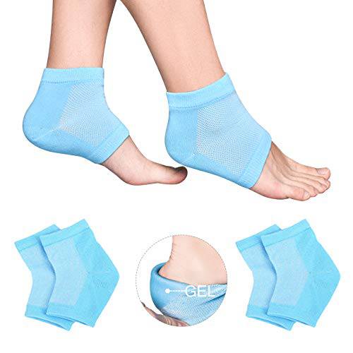 Moisturizing Socks, Moisturizing/Gel Heel Socks for Dry Cracked Heels, Open Toe Socks, Ventilate Gel Spa Socks to Heal and Treat Dry, Gel Lining Infused with Vitamins