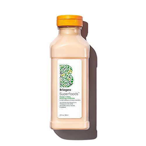 Briogeo Superfoods Mango + Cherry Oil Control & Balancing Conditioner | Replenish Dull, Dry Hair and Balance Oil | Vegan, Phalate & Paraben-Free | 12.5 Ounces